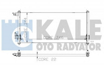 KALE OTO RADYATOR 299800 -  Конденсатор, кондиционер